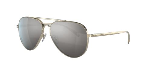 Versace VE2217 59 Light Grey Mirror Silver 80 & Pale Gold 